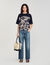 Camiseta con estampado floral