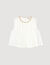 Top corto tablas y cuello de strass