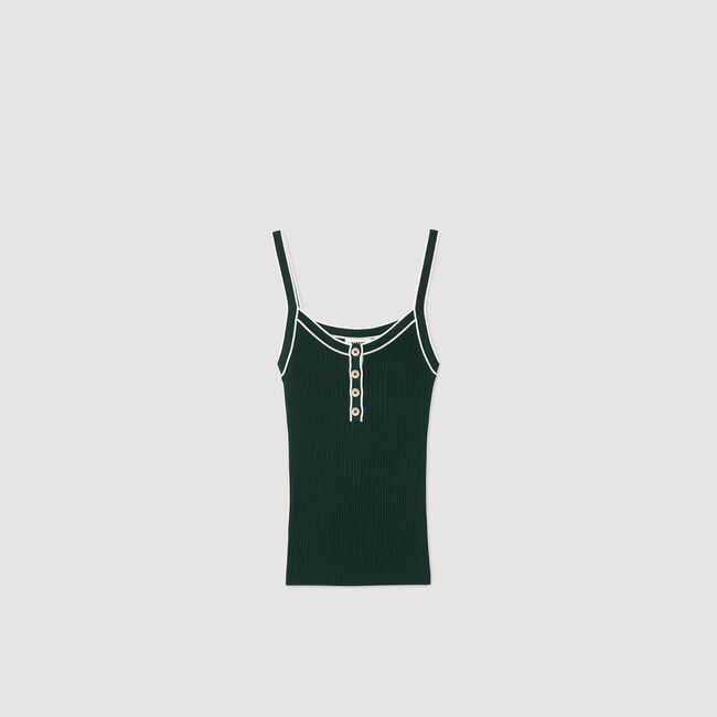 Camiseta de tirantes bicolor