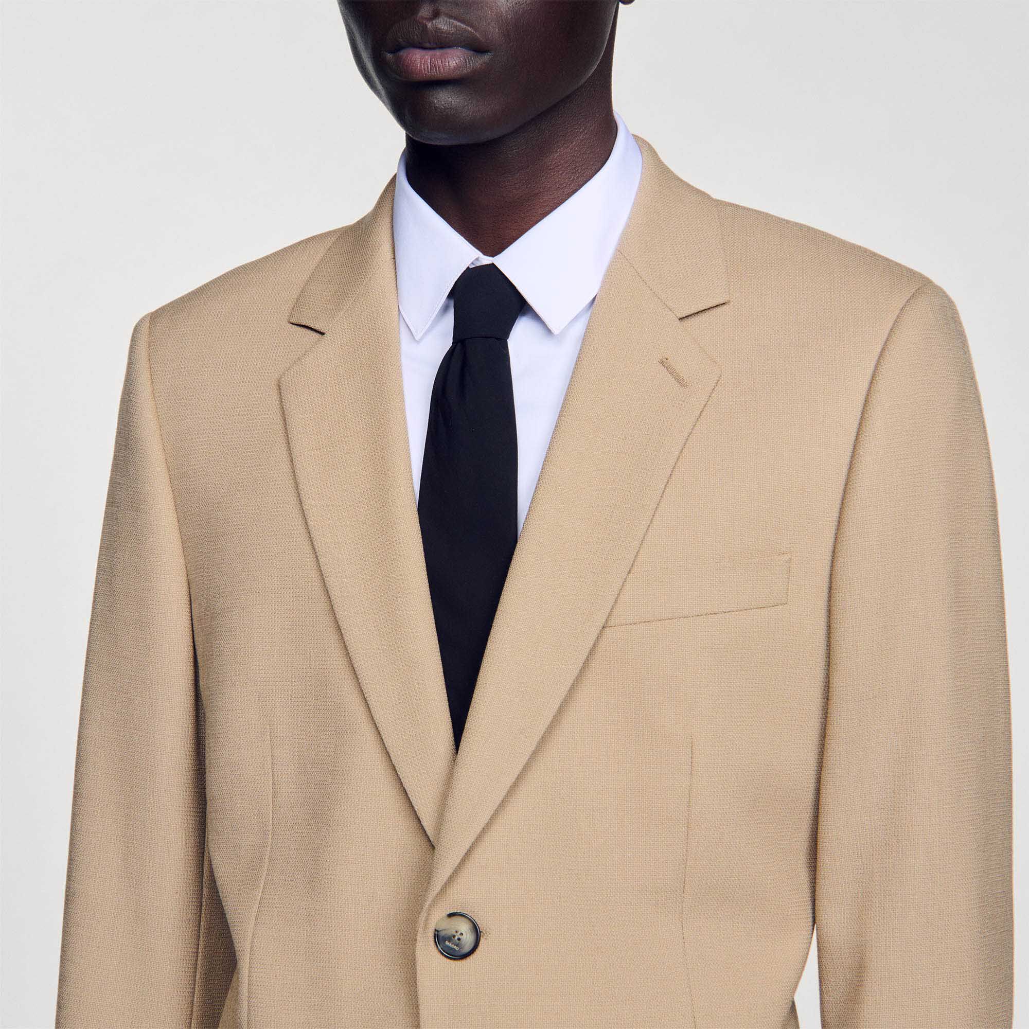 Chaqueta de traje de lana