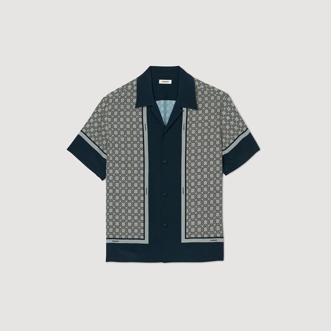 Camisa estampada de manga corta