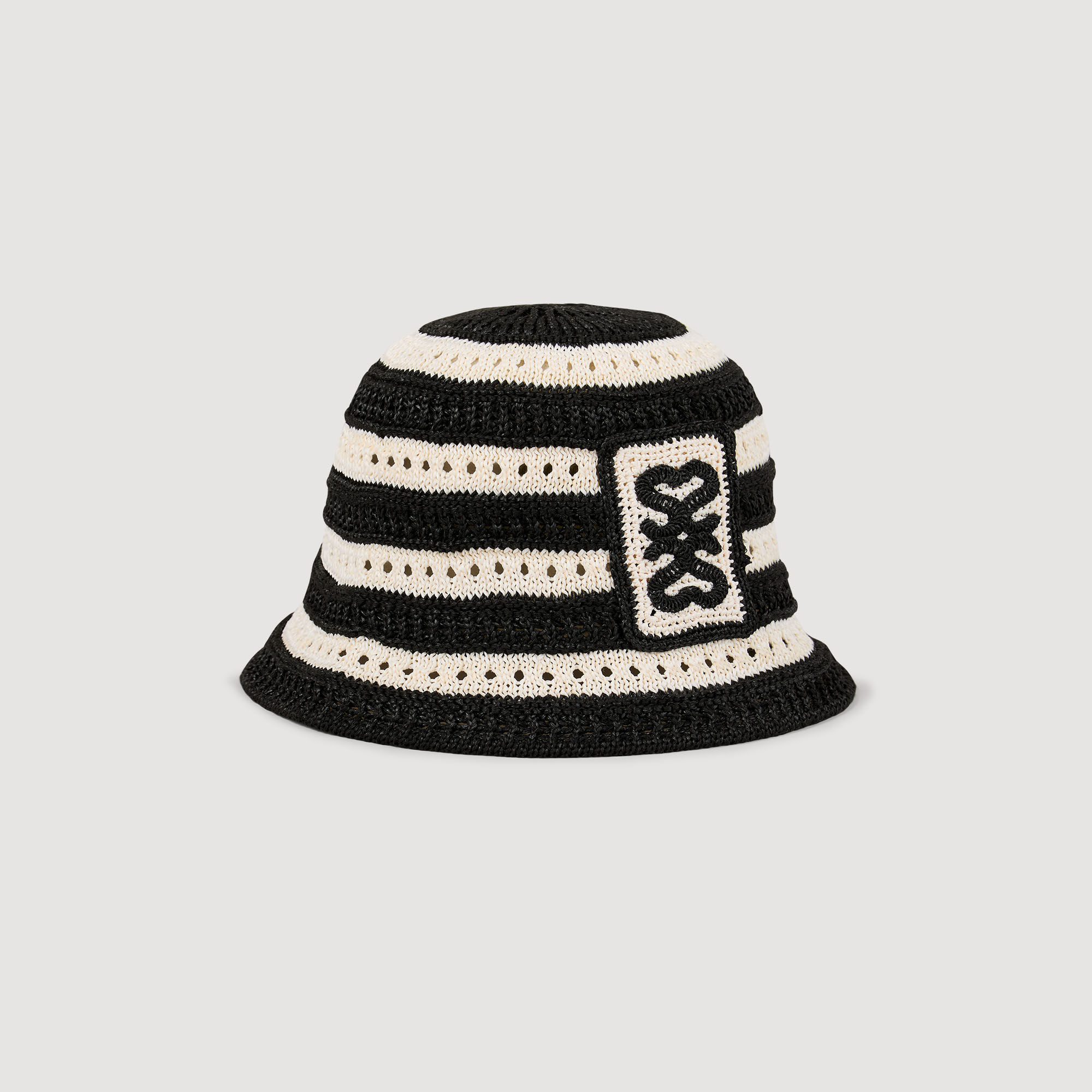 Gorro de pescador ganchillo a rayas