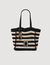 Bolso bicolor de ganchillo