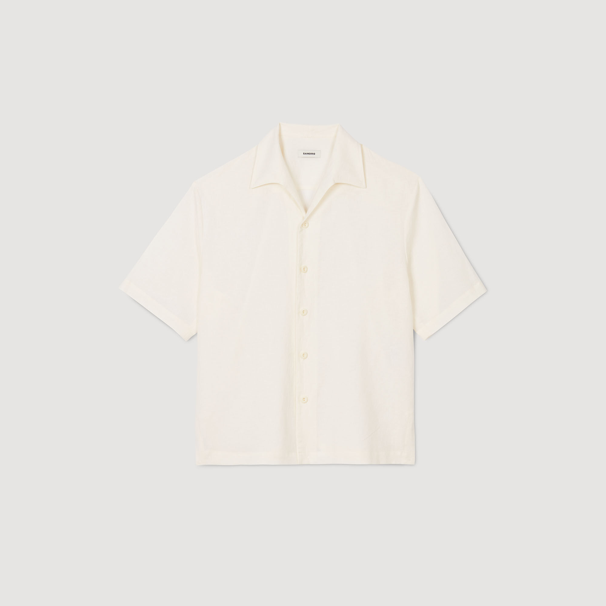 Camisa de algodón y lino