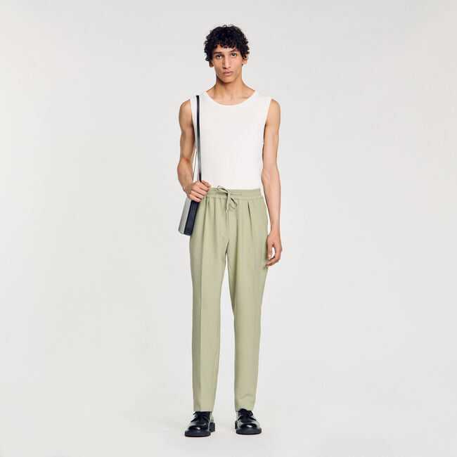 Pantalón recto elástico