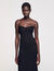 Vestido bustier de punto