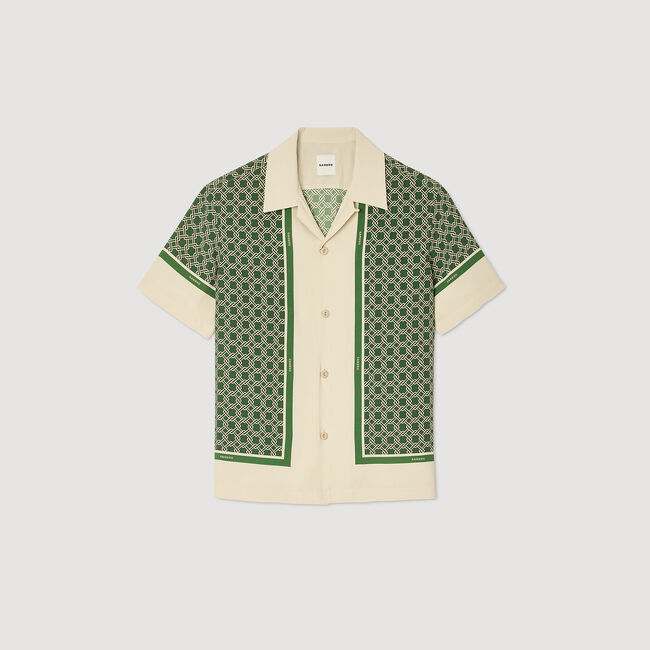 Camisa estampada de manga corta