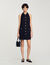 Vestido corto con cuello bebé