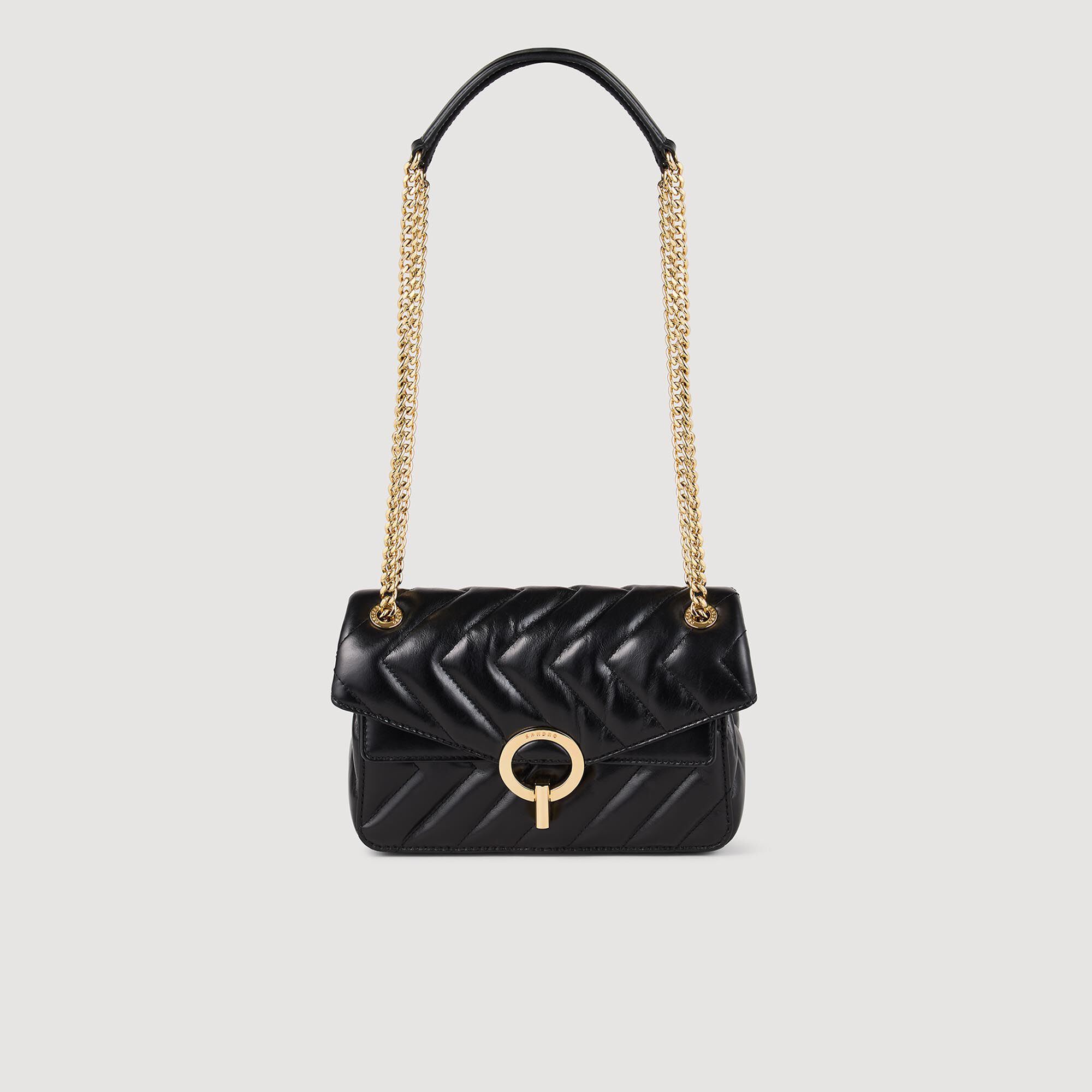 Bolso pequeño de cuero liso Yza