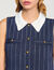 Vestido corto a rayas