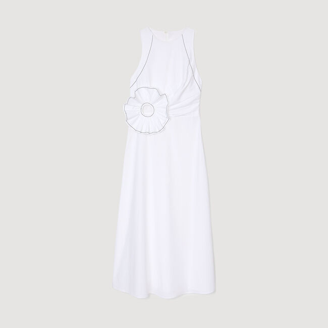 Vestido largo con volante