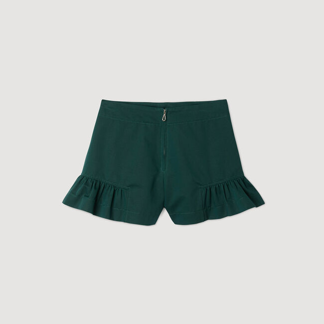 Pantalón corto con volantes