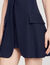 Vestido corto plisado de traje