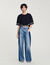 Camiseta corta con strass