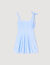 Vestido corto a rayas