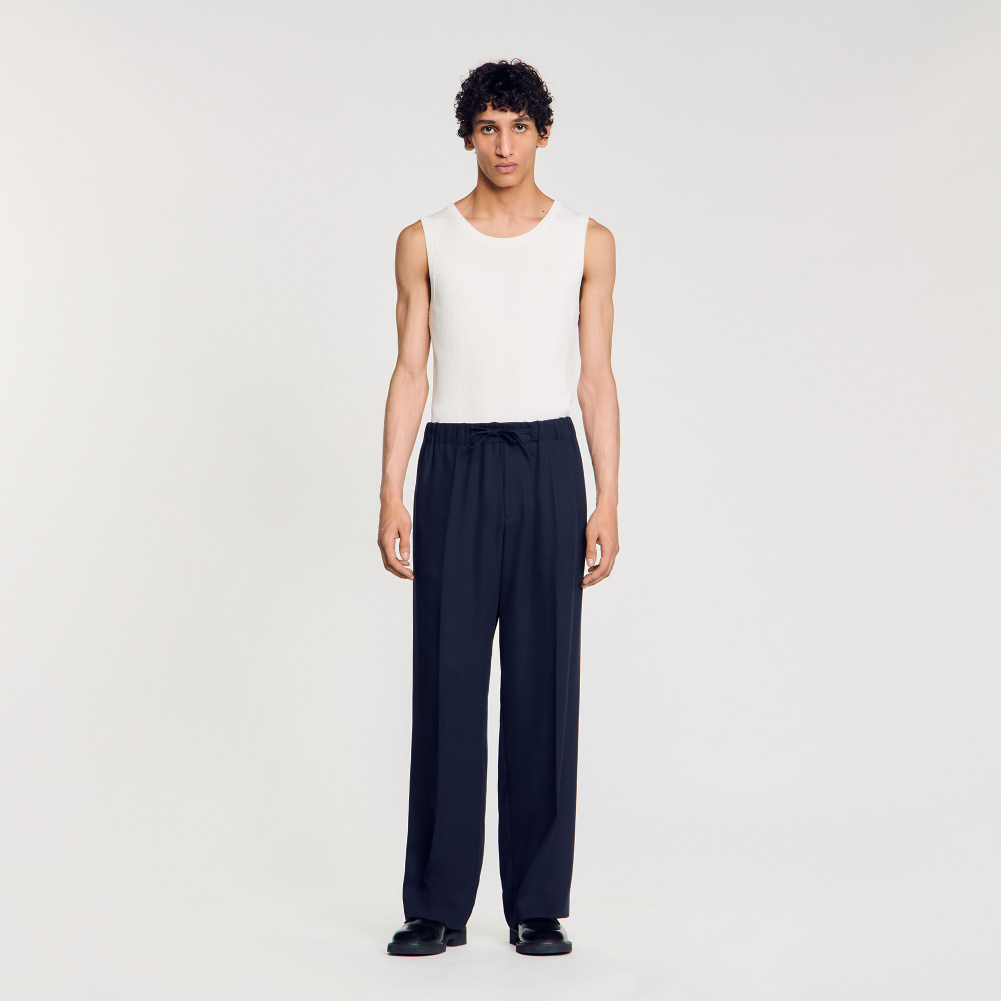 Pantalón ancho elástico