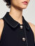Vestido corto con cuello bebé