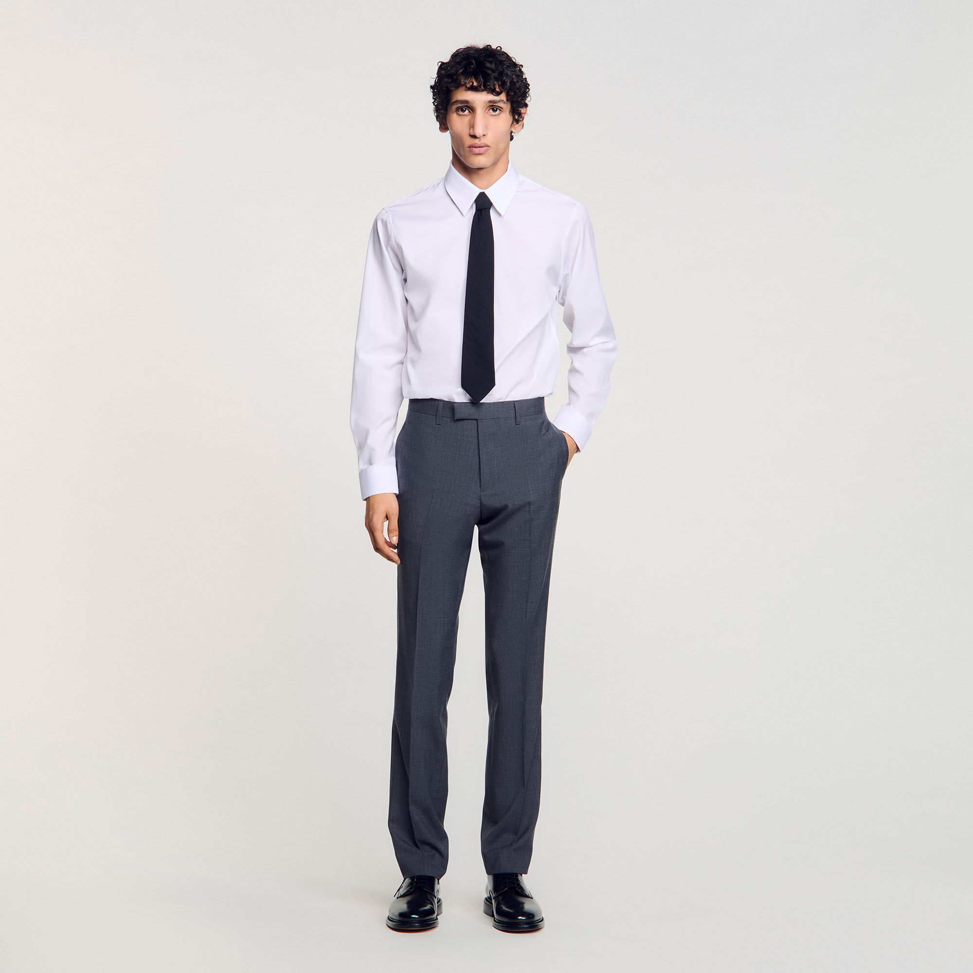 Pantalón de traje en lana