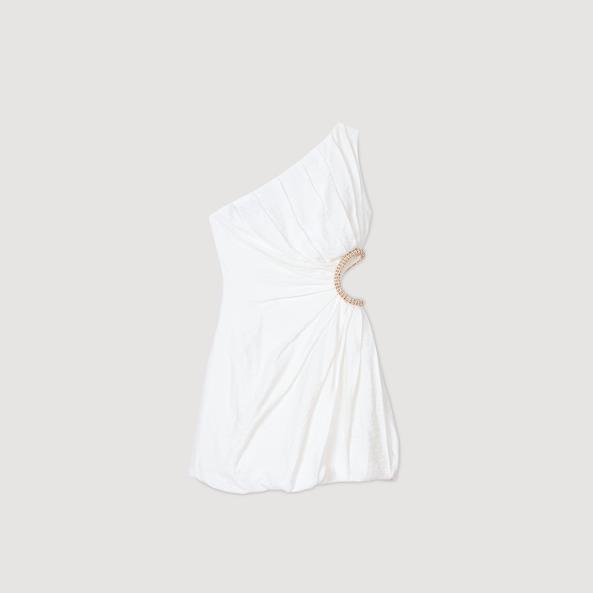 Vestido corto asimétrico