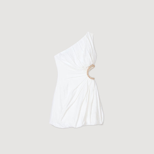 Vestido corto asimétrico