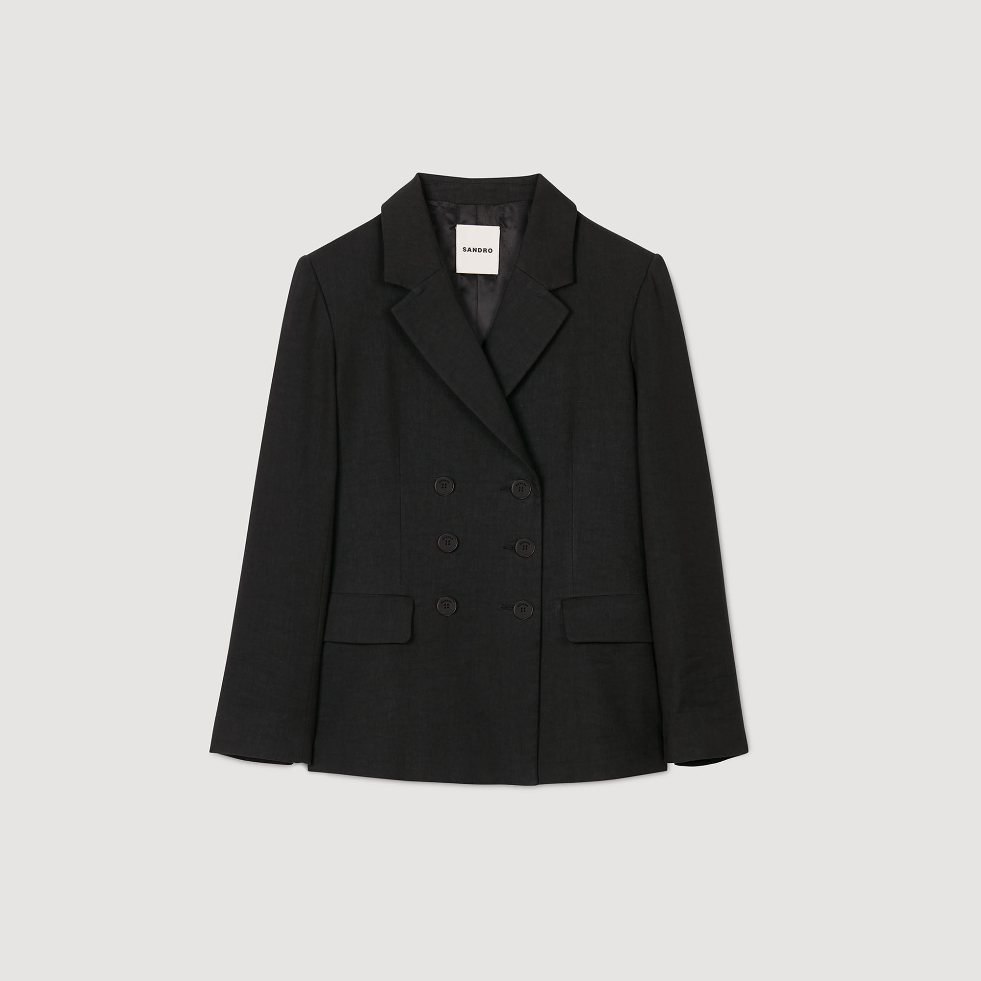 Chaqueta de traje con botonadura cruzada