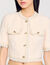 Chaqueta de manga corta de tweed
