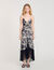 Vestido largo con estampado floral