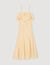 Vestido largo con volantes