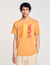 Camiseta de algodón estampado olas