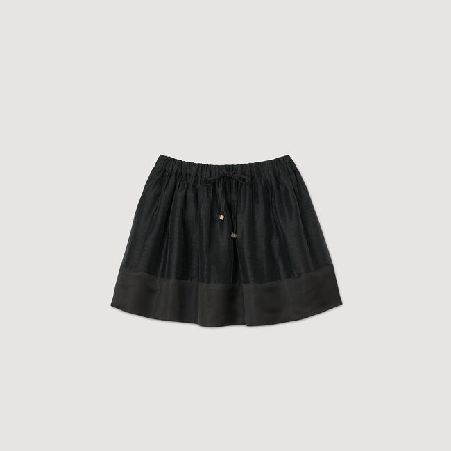 Falda corta bimaterial