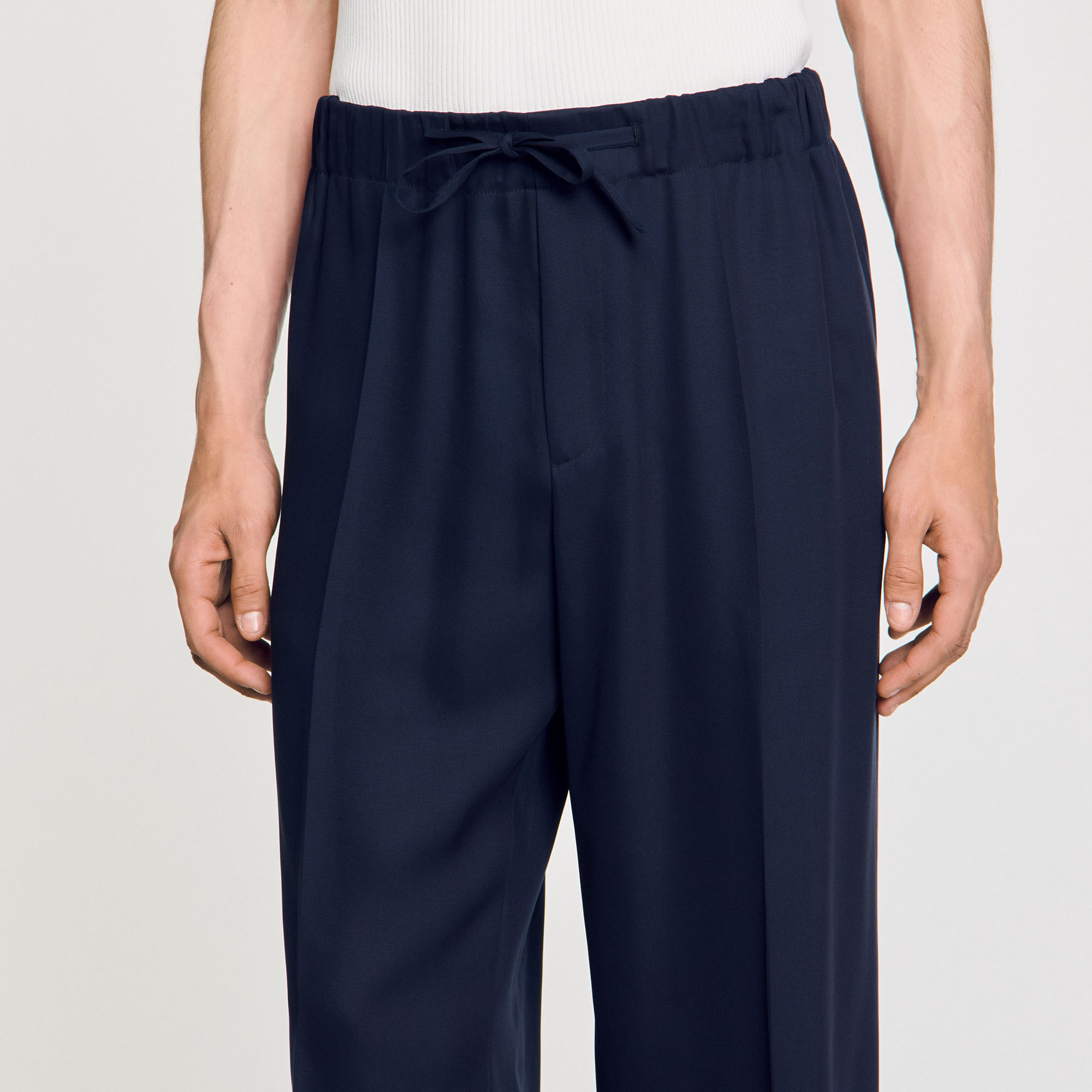 Pantalón ancho elástico