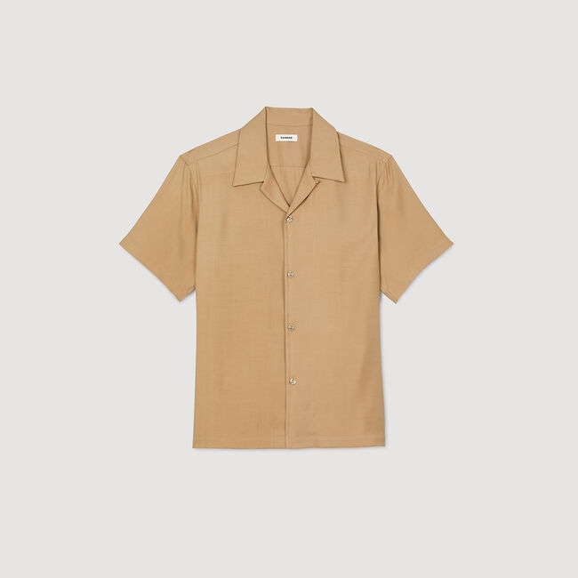 Camisa con cuello italiano