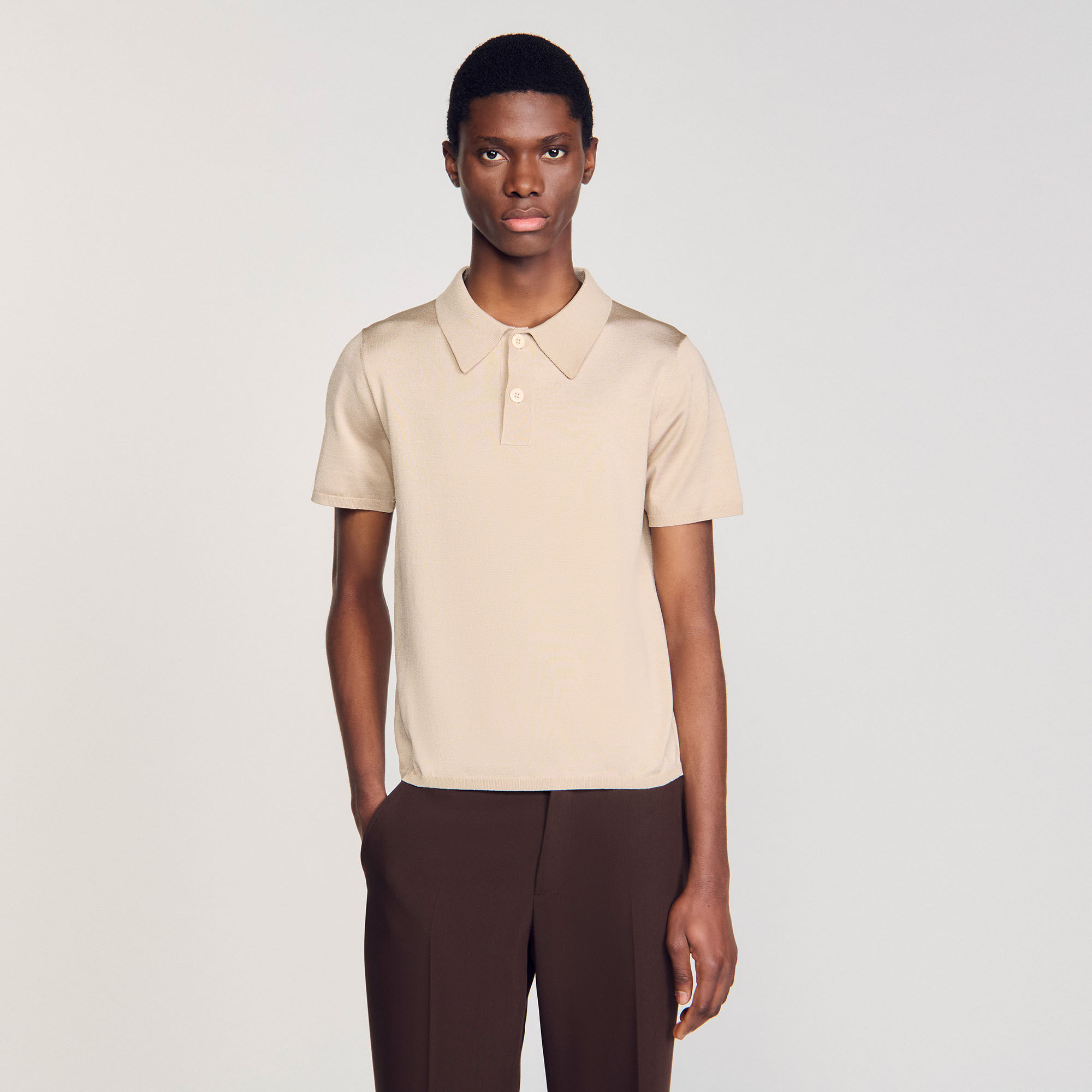 Polo de manga corta de punto