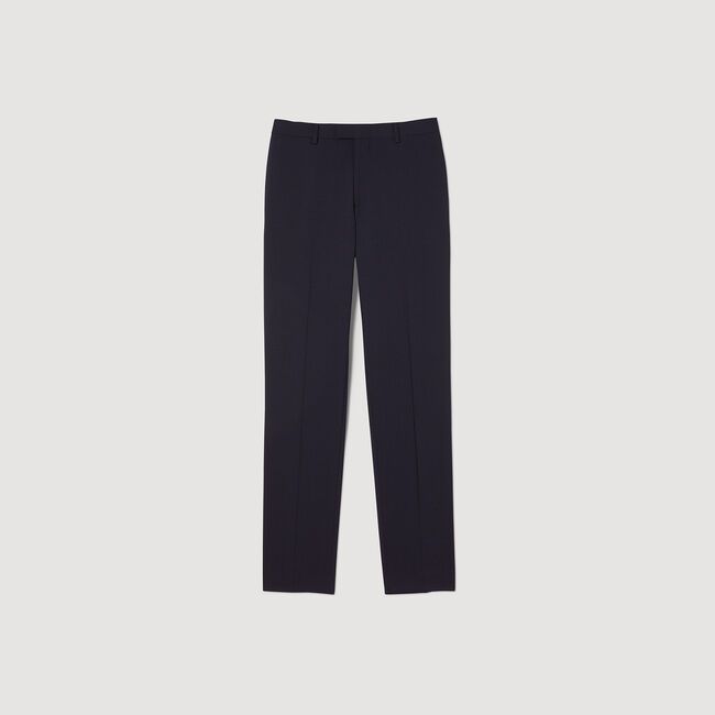 Pantalón de traje clásico de lana
