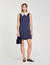 Vestido corto a rayas