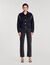Chaqueta oversize de denim con strass