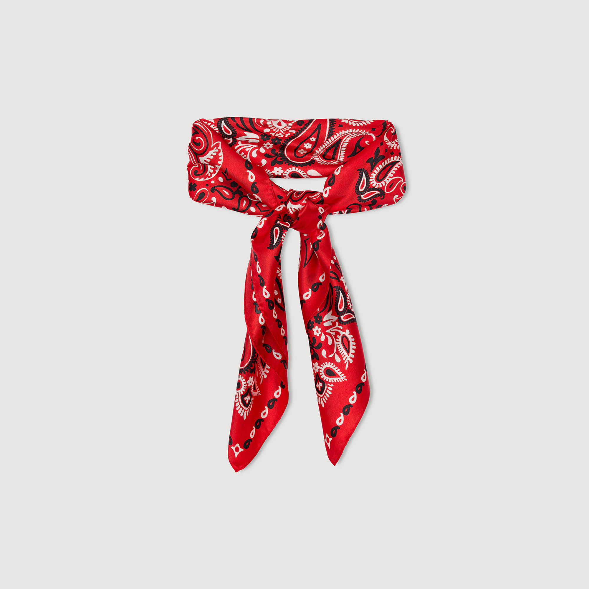Pañuelo de seda estampado bandana