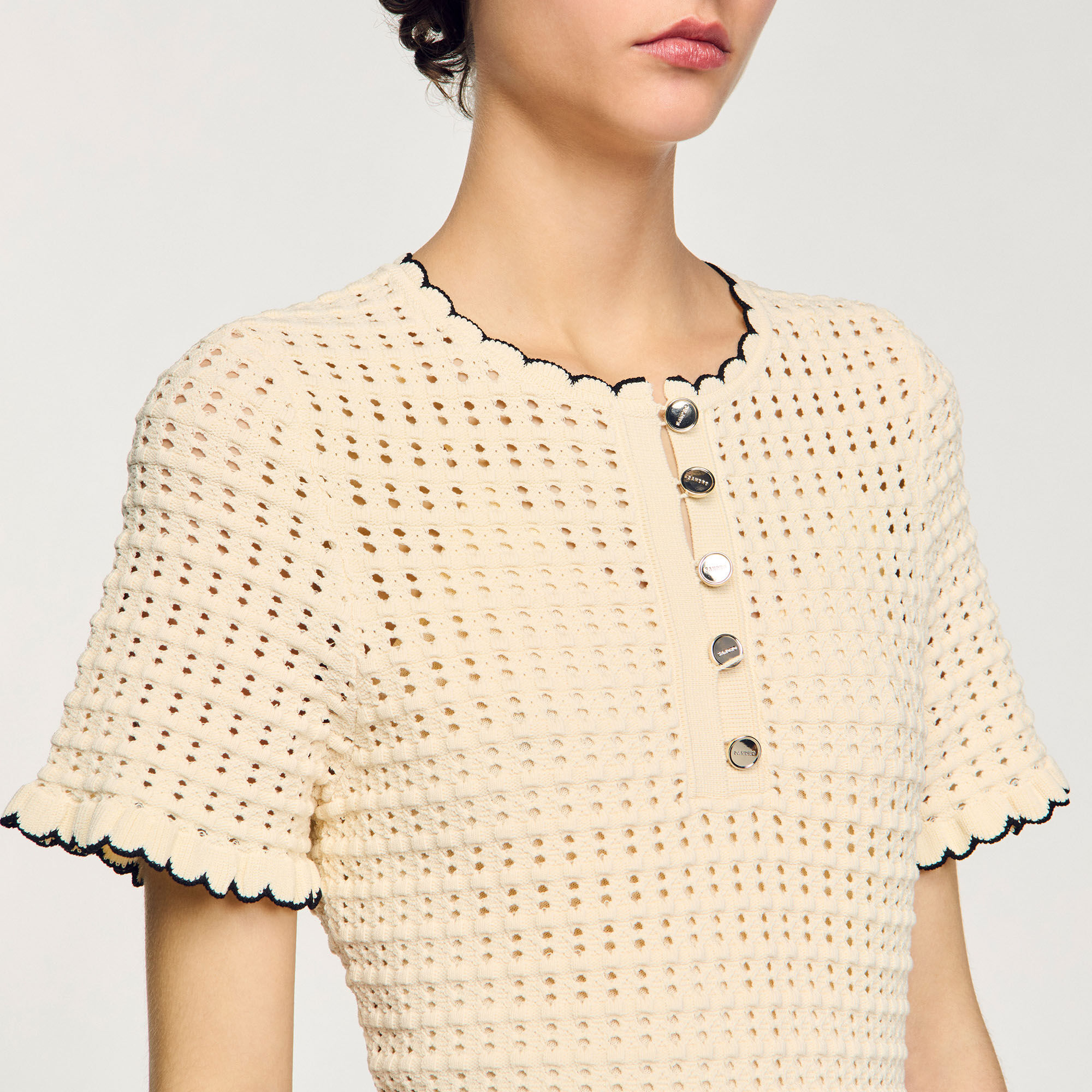 Vestido corto de punto