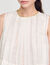 Top corto tablas y cuello de strass