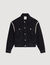 Chaqueta oversize de denim con strass