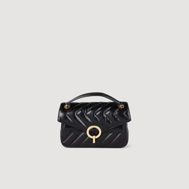 Bolso pequeño de cuero liso Yza