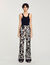 Pantalón con estampado floral