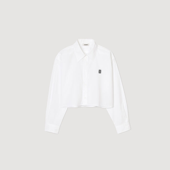 Camisa corta de popelina