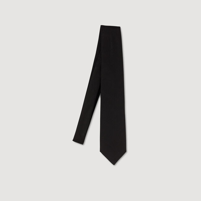 Corbata de jacquard de seda