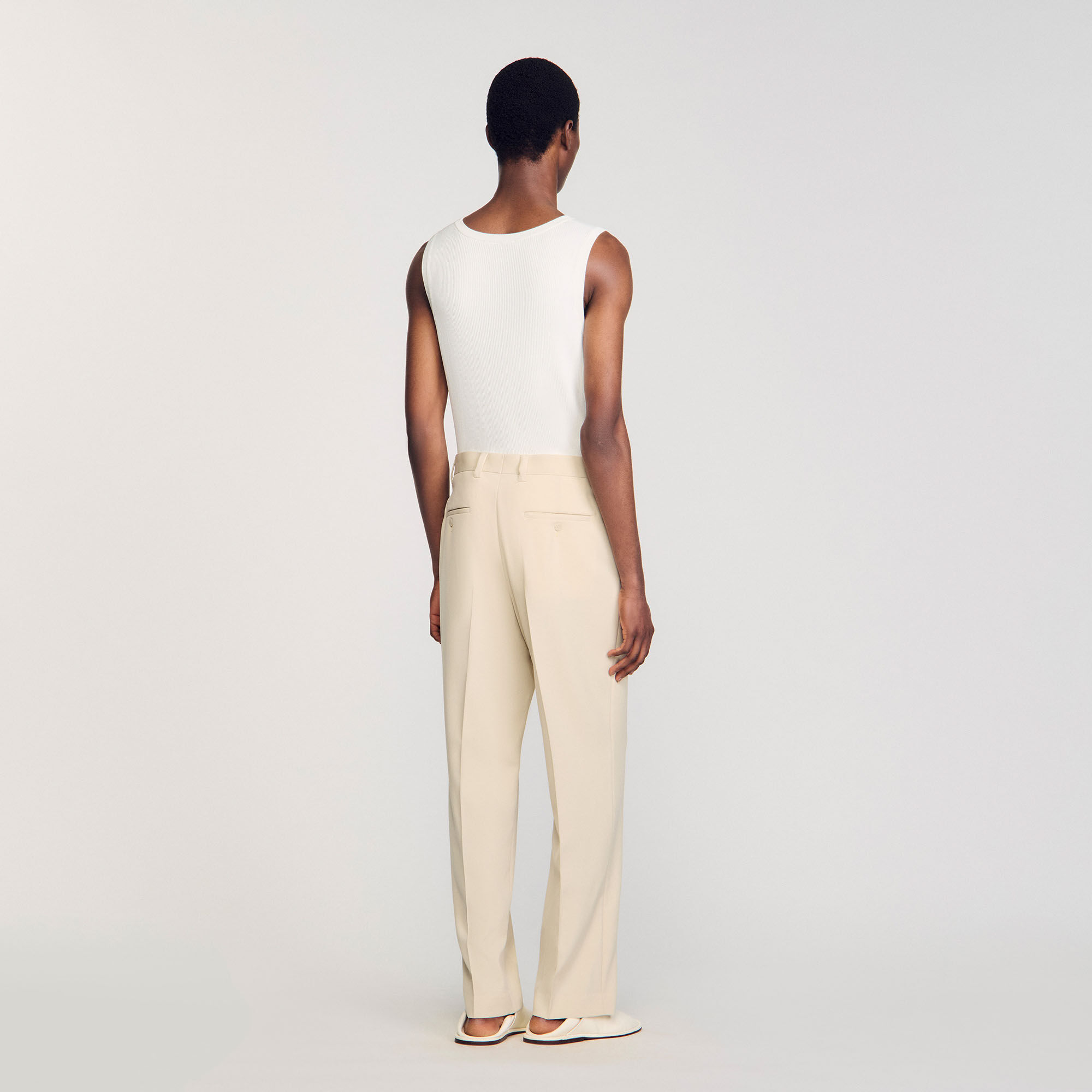 Pantalón de traje de lana