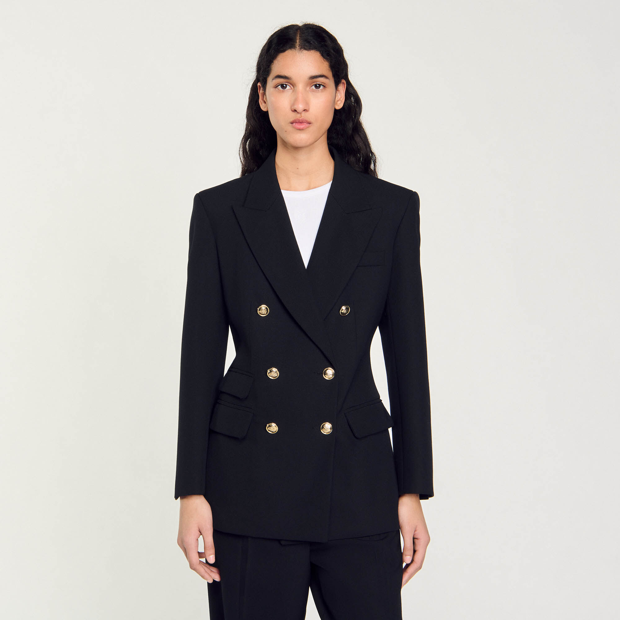 Chaqueta sastre con botonadura cruzada