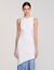 Vestido largo con flecos
