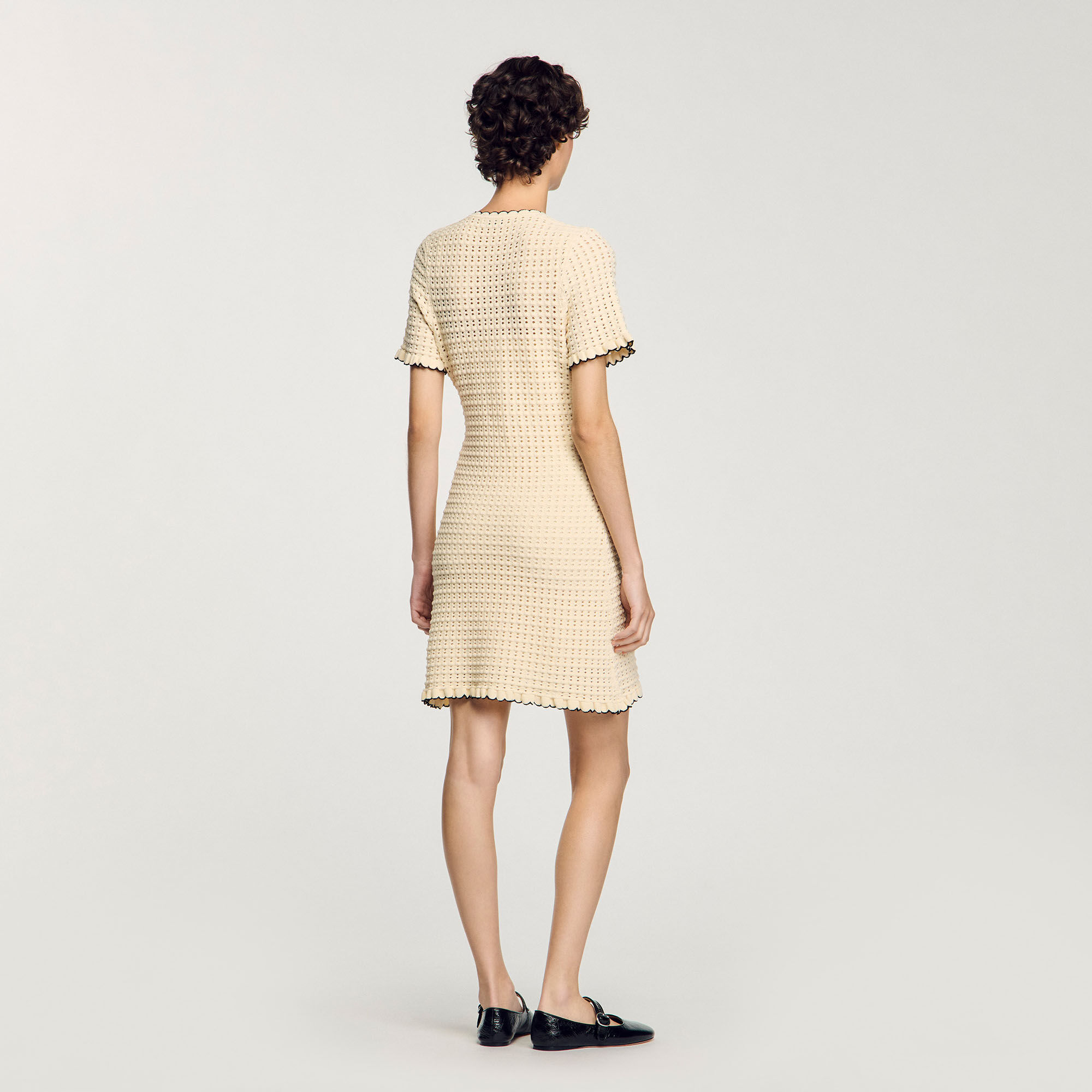 Vestido corto de punto
