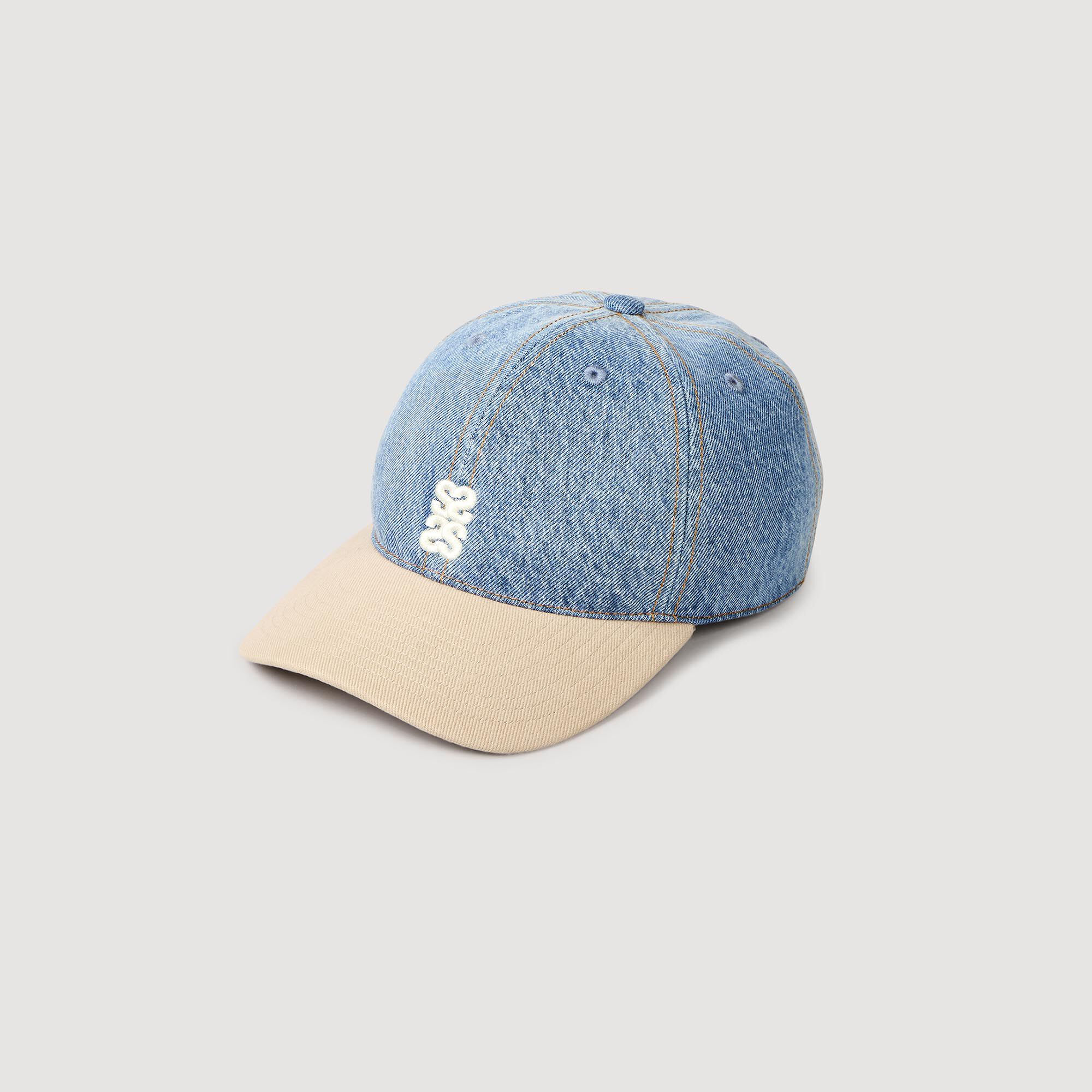 Gorra de tela vaquera y lona