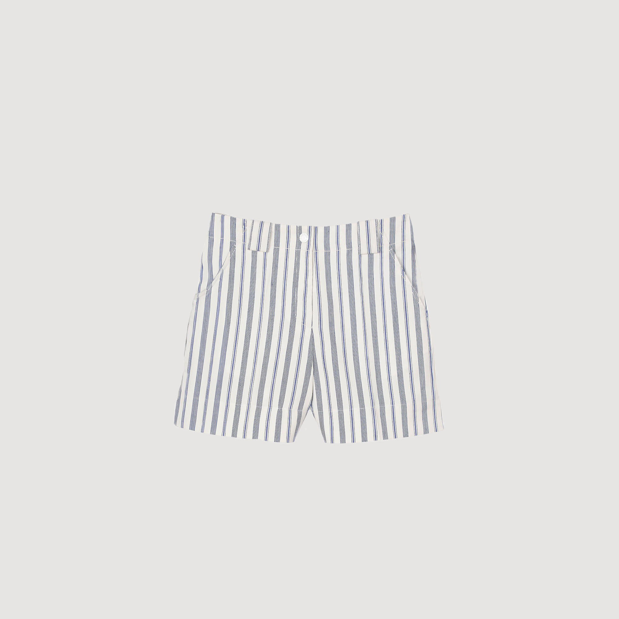 Pantalón corto a rayas